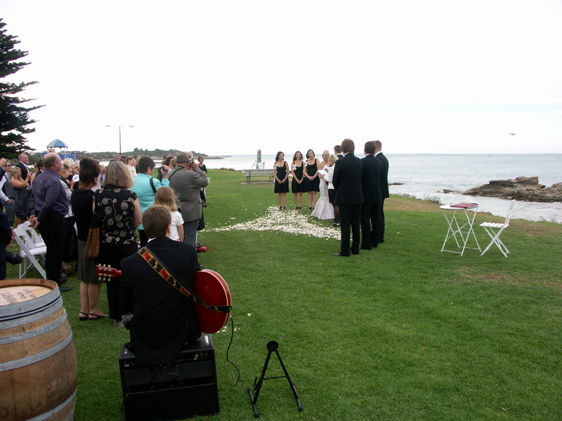 beach ceremony guitar